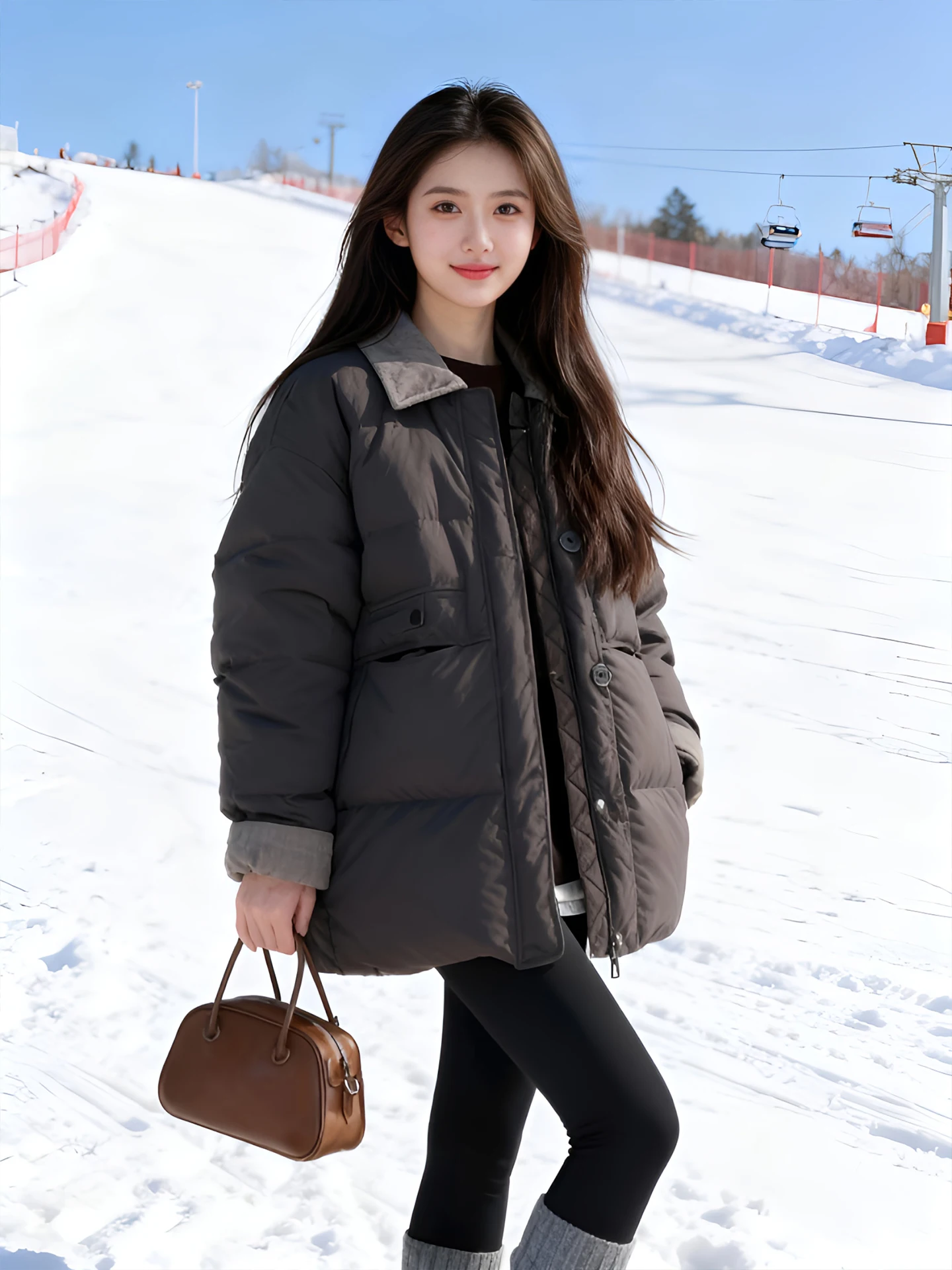 

Новая зимняя модная женская удлиненная хлопковая куртка свободного кроя с воротником на молнии, утепленная, с цветными блоками и застежкой на одну кнопку