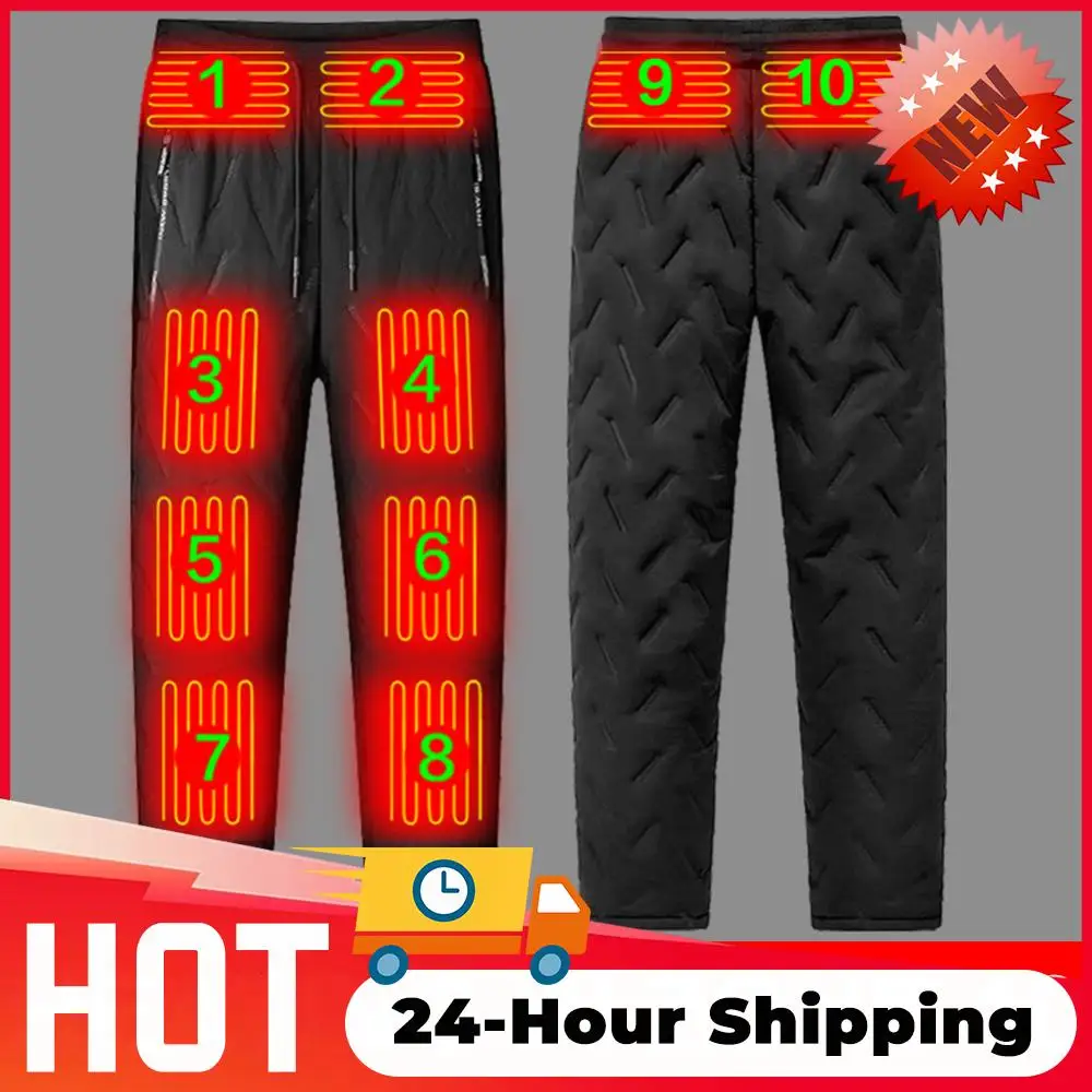 Outdoor Sports Thermal Trousers 10 Heating Zones Heating Warmer Pants Winter Electric Heated Trousers Electric Warmer Clothing