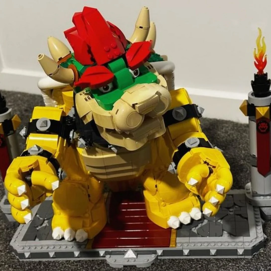 

2807Pcs Building Block Bricks Disney Toys for Children Christmas Gift In Stock The Mighty Bowser Super Mario 71411