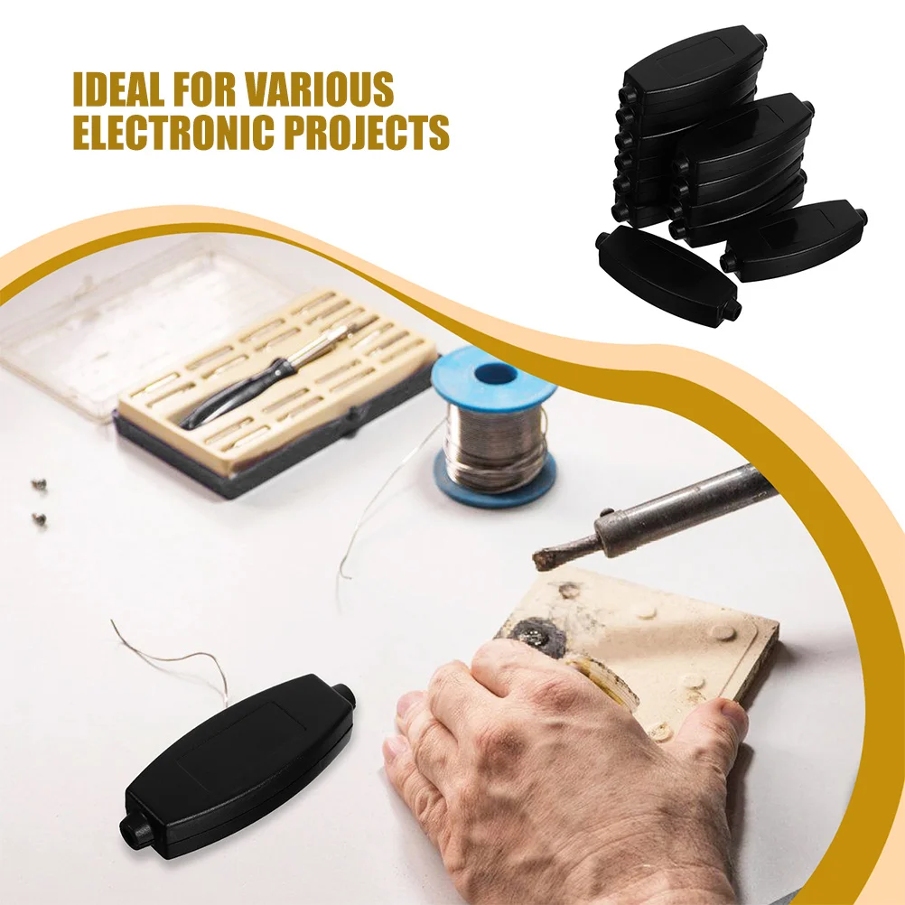 20 قطعة صندوق وصلات إلكترونية أسود ABS حافظة مدمجة لمشاريع أسلاك Pcb حماية الدائرة الضميمة الصناعية