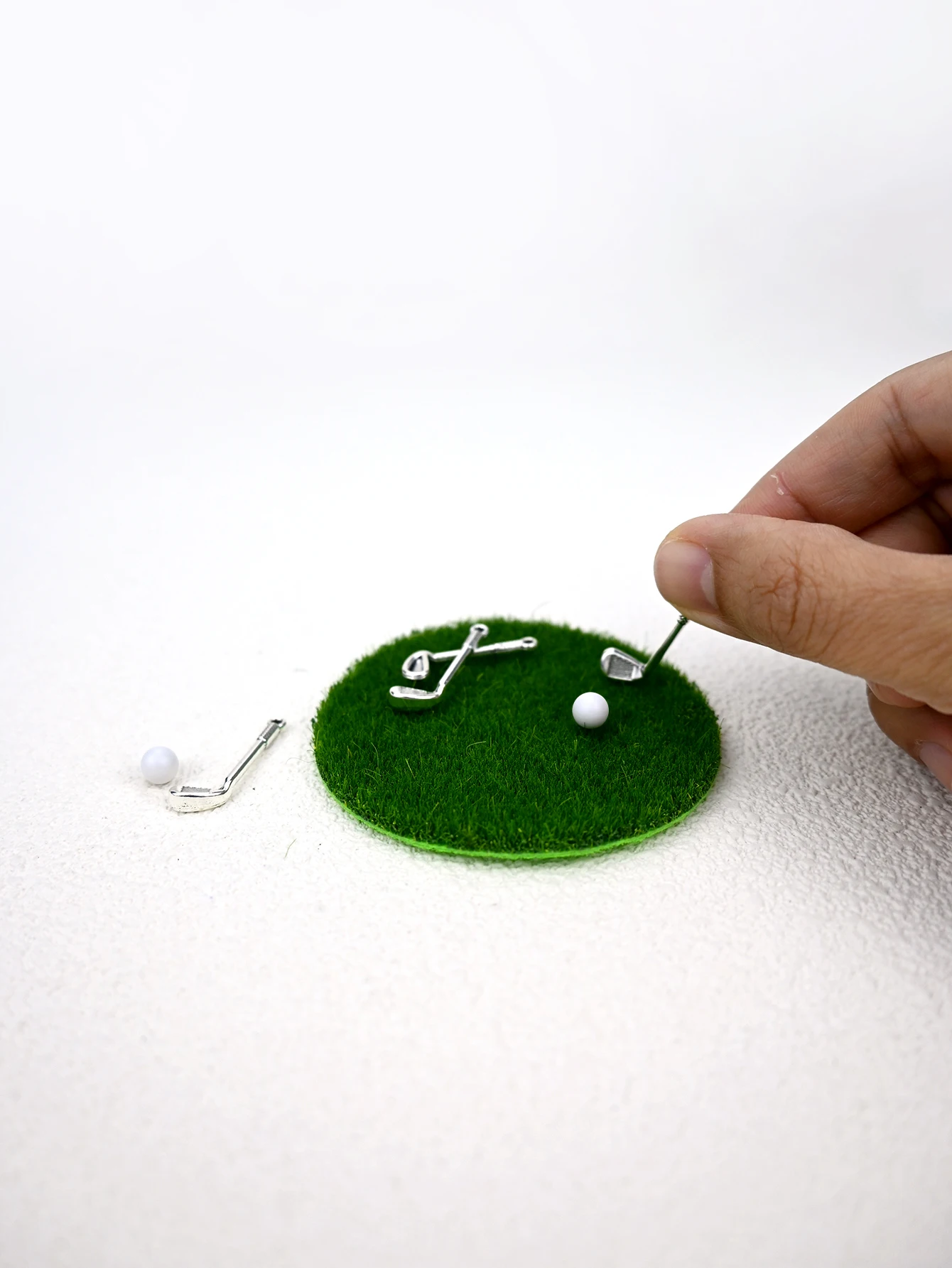 Miniatur-Golfszenen-Set, Puppenhaus-Zubehör, Puppenhaus-Spielzeug, Miniatur-Lebensmittelspielzeug, Fotografie-Requisiten, Mikro-Landschaftsdekorationen, Miniatur-Dekorationen, kleine Geschenke,