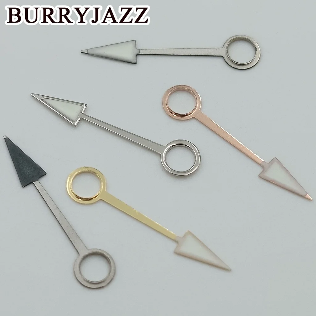 BURRYJAZZ NH34 GMT Watch Hands Silver Gold Rose Gold Black BlackGrey Orange Blue Deep Blue Red Green Watch Hands Green Luminous