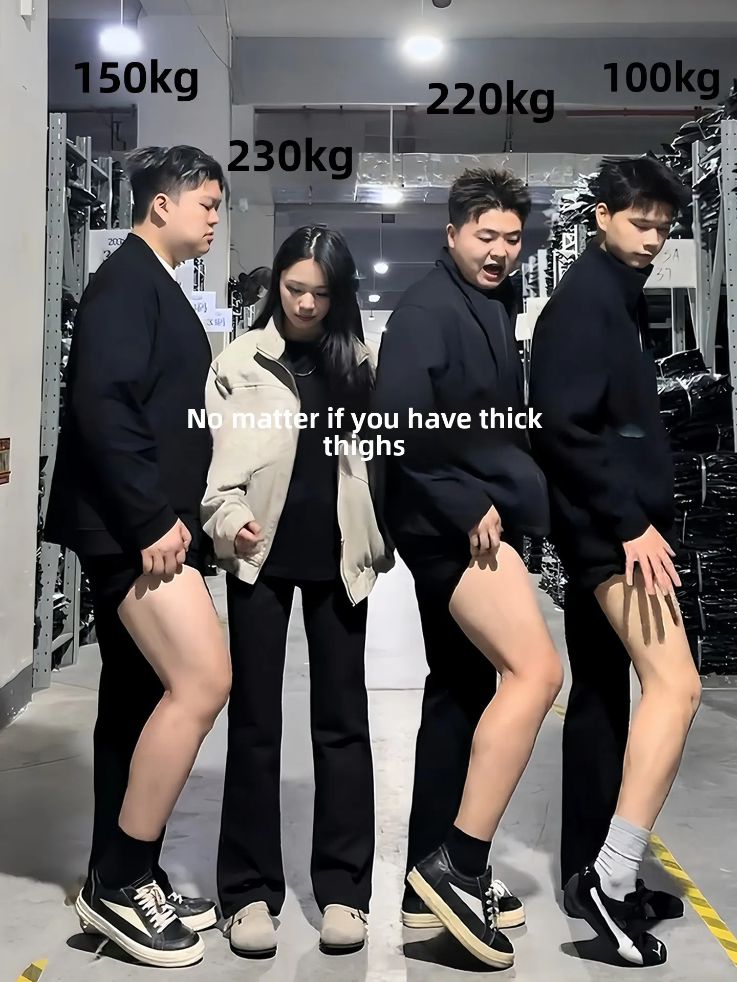 

Slimming Straight Leg Bla Denim Jeans Elastic Waisand Bootcut Trousers for plus Size Men American High Street Sle