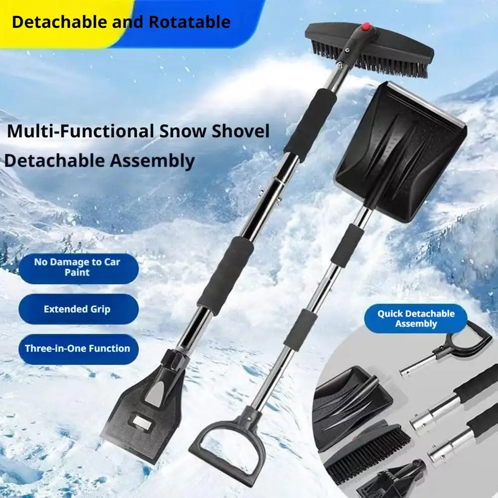 Car Glass Winter Ice Removing Brush Shovel Tools Retractable Car Snow Glass Remover Cleaner Tool Wash Accessories