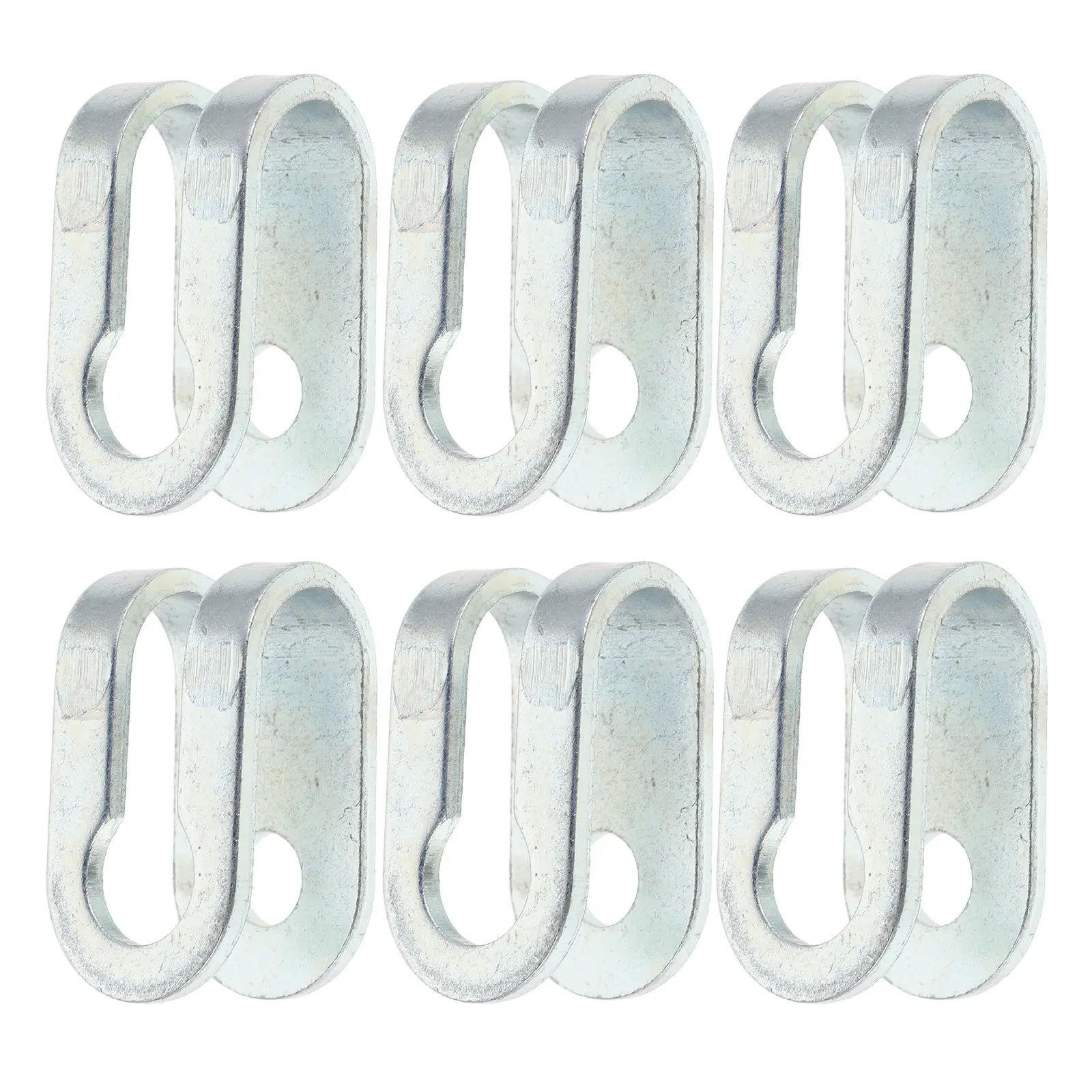 6Pcs Fitness Equipment Parts U Shape Steel Wire Rope Clamp Gym Cable End Fitting Cable Stopper for Gym Pulley Machine