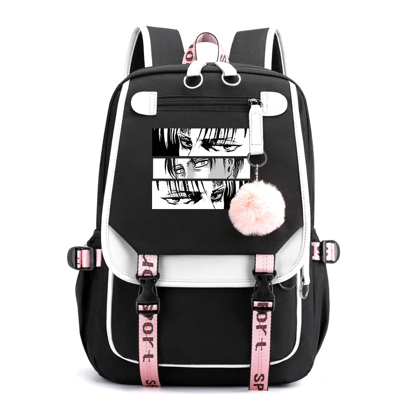 Fashion Rucksack Anime Levi Ackerman Printing Backpack Women Men Girl School Bag Travel Bag Harajuku Laptop Bag Daily Backpack