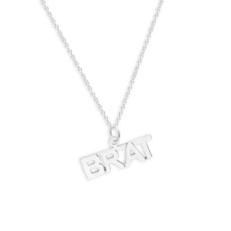 Personalized Custom Name Welded Horizontal Bar Necklace High Quality Stainless Steel Gold Plated Women's Necklace Gift for Her