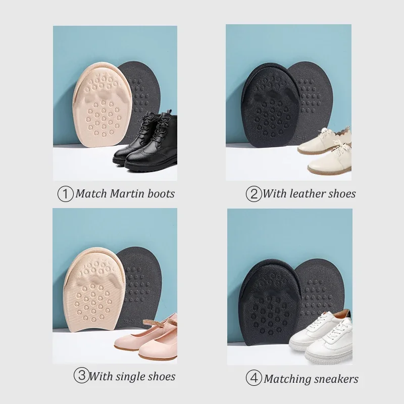 Demi-l'offre elles pour inserts de chaussures, insertion avant-pied, coussin de semelle non ald, remplissage de taille de chaussure SAP, talons hauts, soins des instituts oto