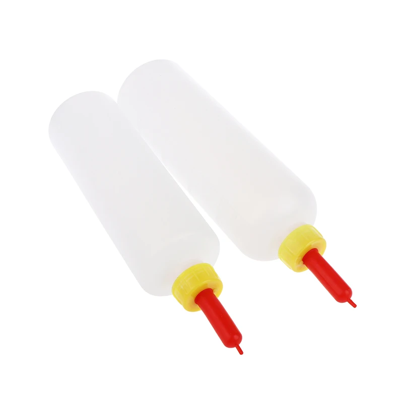 400/500Ml Professional Lamb Milking Feeding Bottle With 3 Rubber Nipple Pacifier For Calf Piglet Sheep Goat Farm Animals Drinker