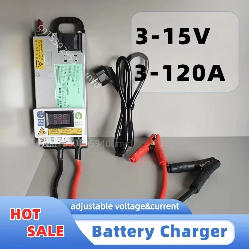 3-15V 3-100A 12V 60A 80A 100A Adjustable Charger 14.6V 12.6v 50A 30A Lithium Polymer For Lithium Ion Battery Lead Acid Battery