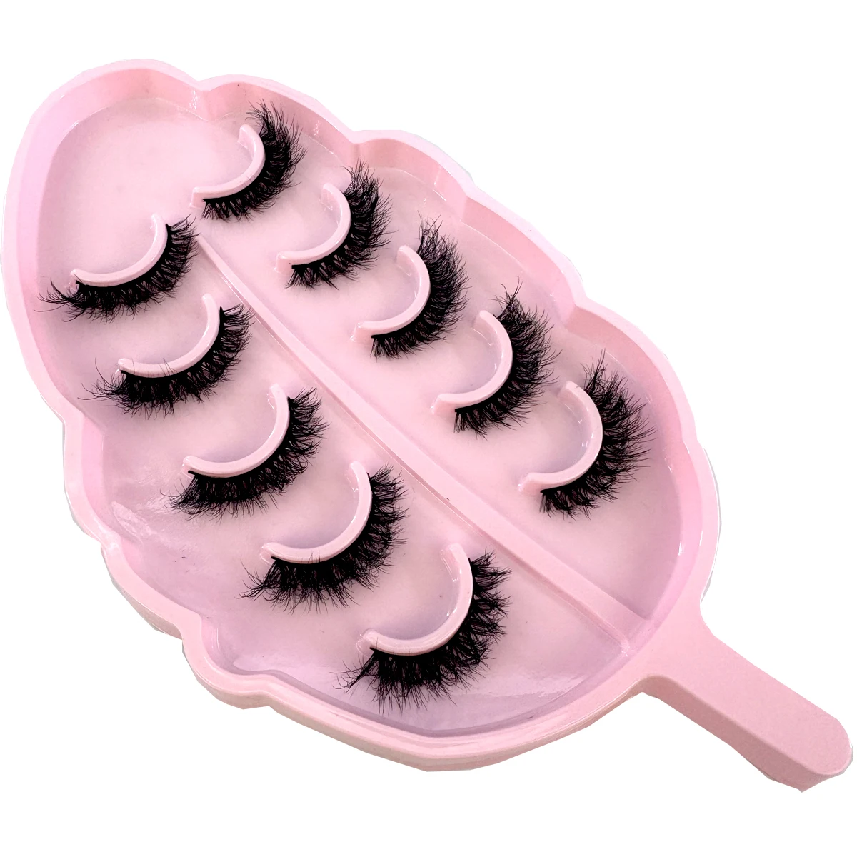 5 Paar Nerzwimpern, falsche Wimpern, natürlich/dick, lange Wimpern, weich, flauschig, dünn, 3D-Wimpern, Wimpernverlängerung, Make-up-Tools – Detail 1