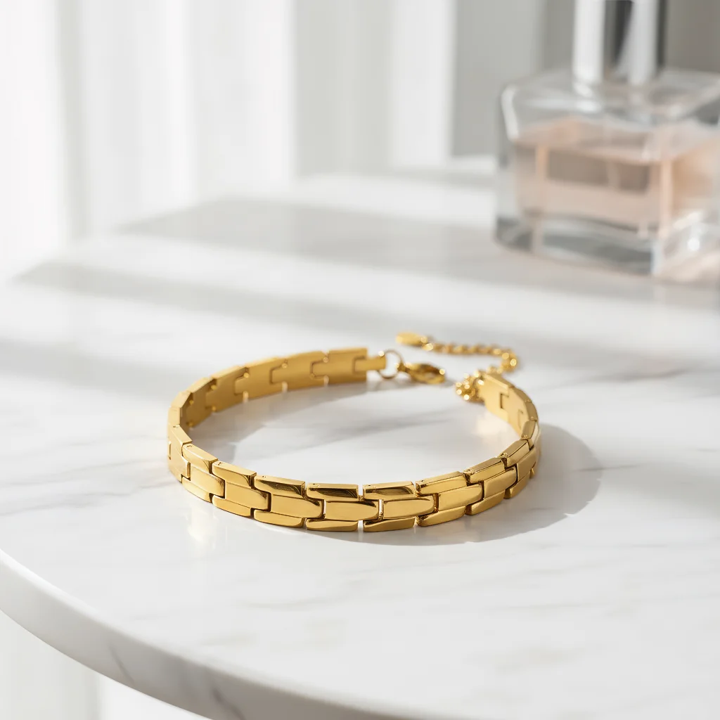 

Fashionably Simple Stainless Steel Titanium Steel Strap Does Not Fade, Simple Neutral Jewelry