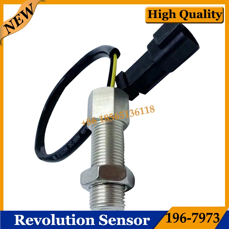 196-7973 125-2966 Revolution Speed Sensor For E320B E312B E320C Excavator Sensor 1967973 1252966