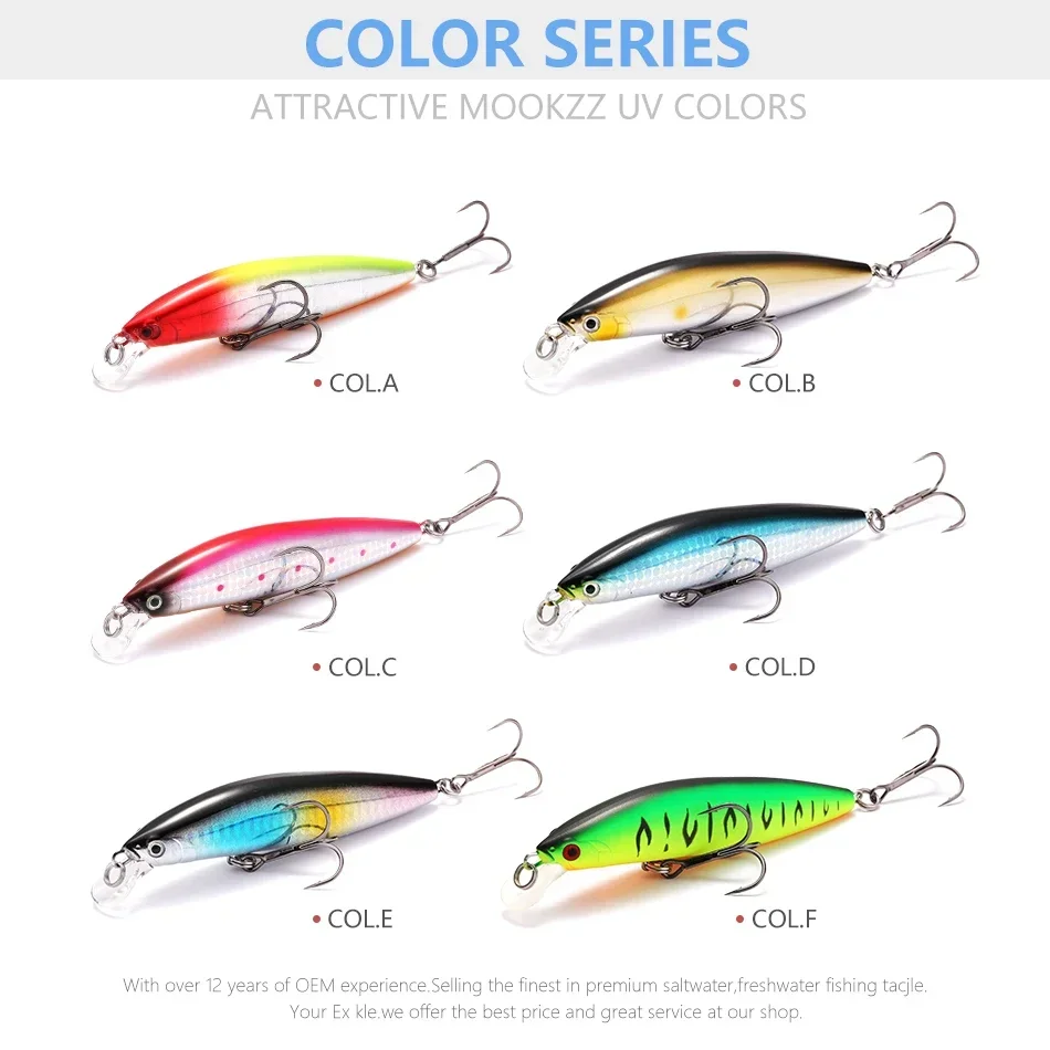 105 mm 18 g MOOKZZ Bester Preis Suspension Minnow RiprizerJerking Köder Angelköder Kunstköder Tackles