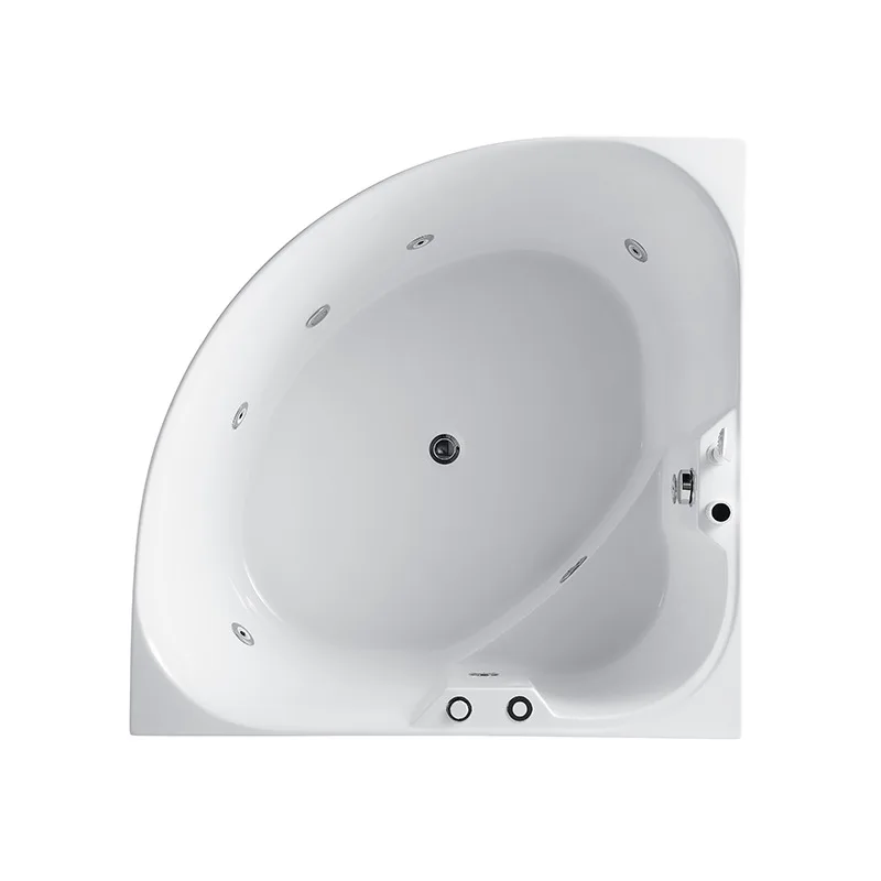 부채꼴 욕조 딥 버블 아크릴 욕조 소형 아파트 일본식 무봉제 미니 벽 홈스테이 가정용