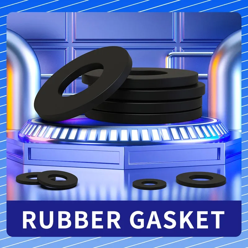 NBR rubber gasket screw sealing ring waterproof flat gasket high-temperature resistant oring soft sealing shock-absorbing.-.