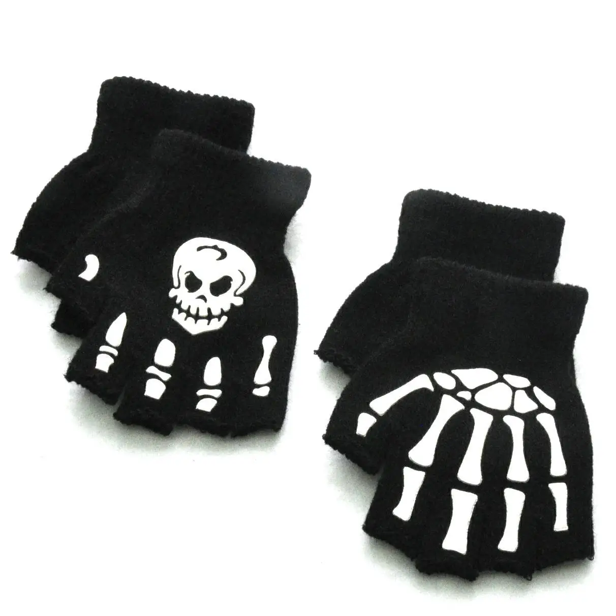 4-10Years Kids Winter Warm Thicken Gloves Girls Boys Children halloween Mittens Imitation Full Finger Gloves перчатки детские