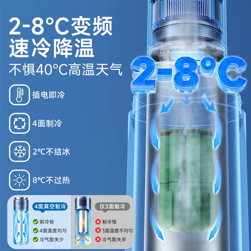 Refrigerated box portable charging car small refrigerator small mini portable