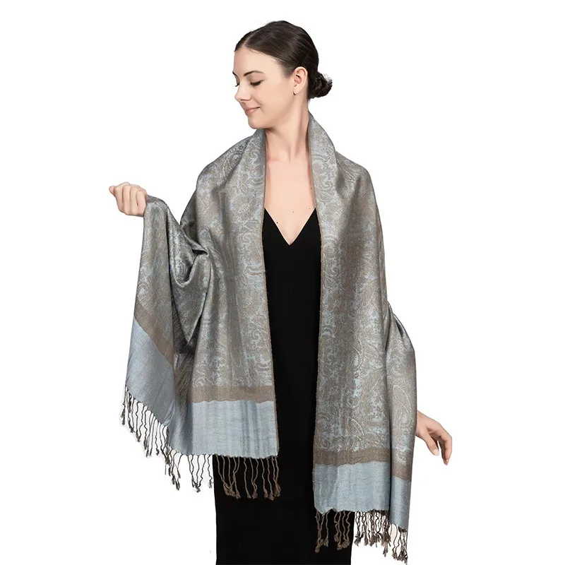 New fashionable all-match imitation cashmere Pashmina paisley tassel scarf long scarf shawl for all seasons