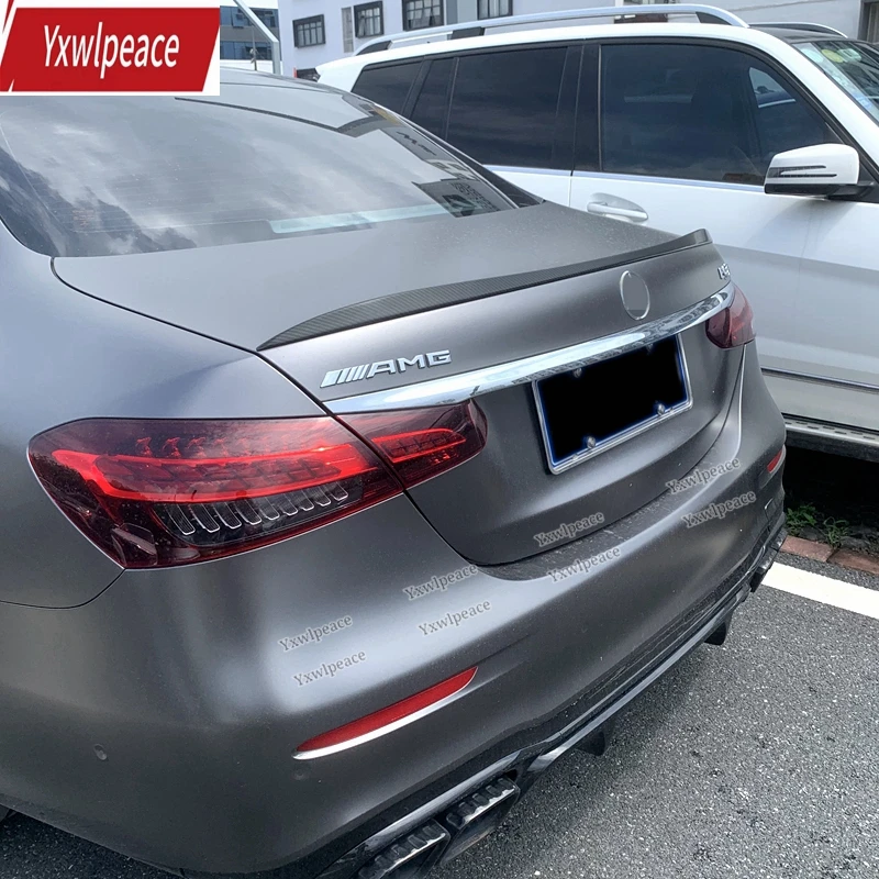 For Mercedes Benz W213 E-Class Spoiler 2016 2017 2018 2019 2020 2021 E200 E300 E320 E63 High Quality ABS Rear Trunk Spoiler