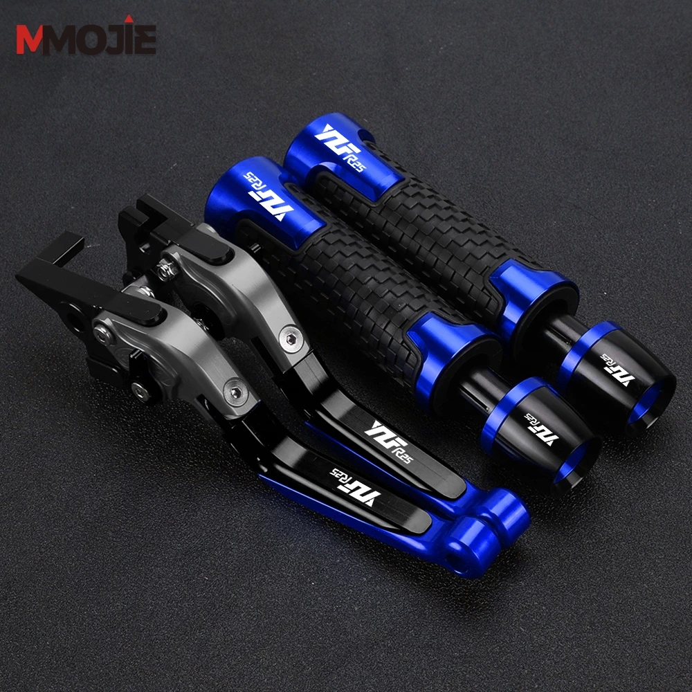 دراجة نارية لياماها YZFR25 YZF R25 2015-2020 2019 2018 2017 2016 دواسة فرامل عتلات 7/8 ''22 مللي متر المقود مقبض القبضات ينتهي #6