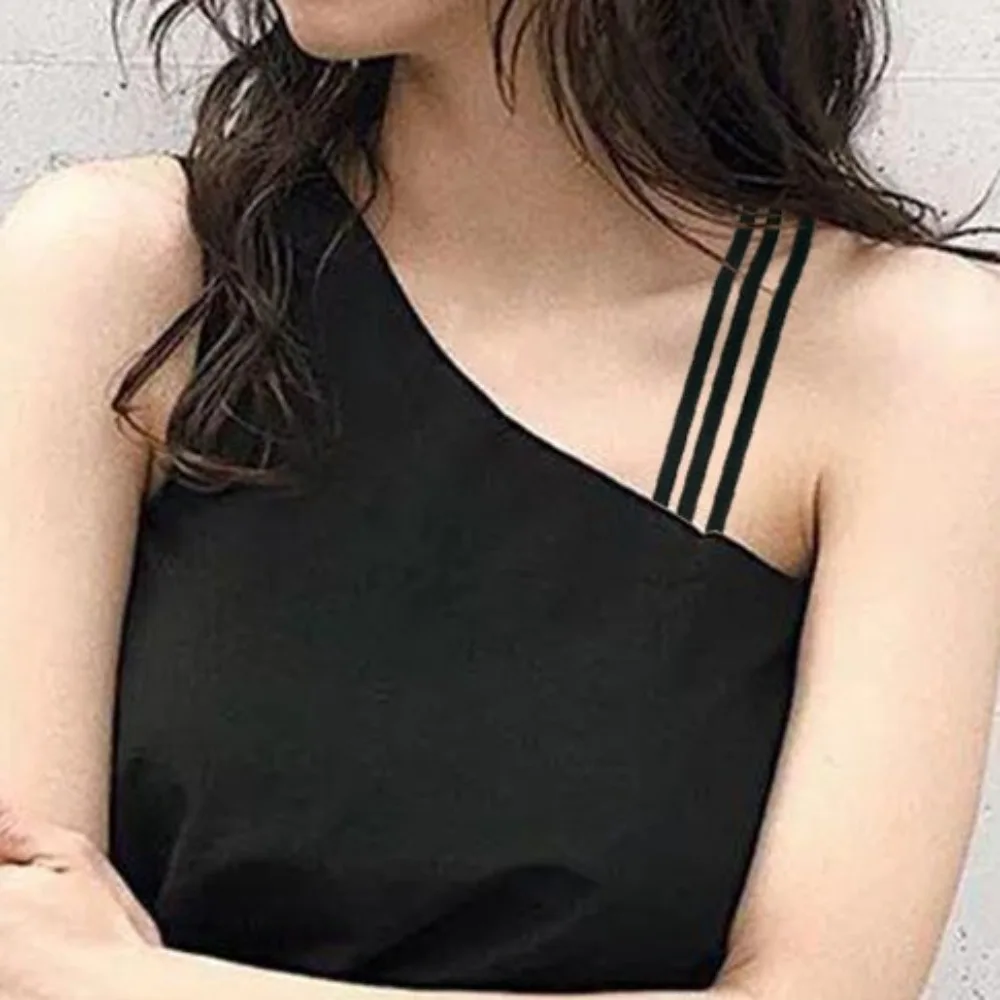 1pair Three Rows Shoulder Straps Sexy Non-slip Elastic Bra Strap Adjustable Invisible Underwear Straps Ladies