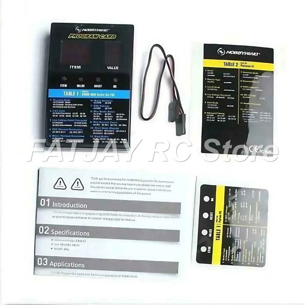 LED Program Card FATJAY Hobbywing for RC Cars Boats QuicRun FlyFun V5 ESC Programmer