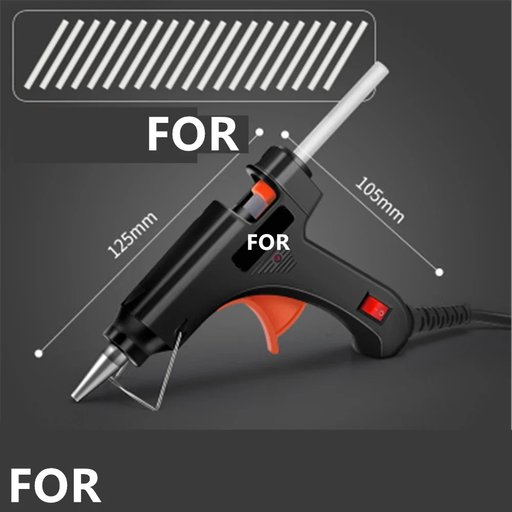 Hot Melt Glue Gun Hand-made Electrothermal Sol Strip Household Universal Diy Tool Heat Capacity Grab 7-11mm Melt Glue Stick