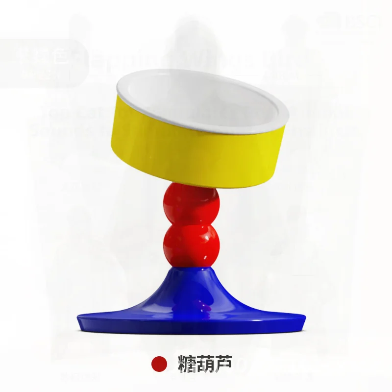 

Креативная регулируемая миска для кошек с дизайном с перекрестным вырезом, противоударная кормушка для домашних животных, кубок для еды для собак и кошек, пластик на 360 градусов