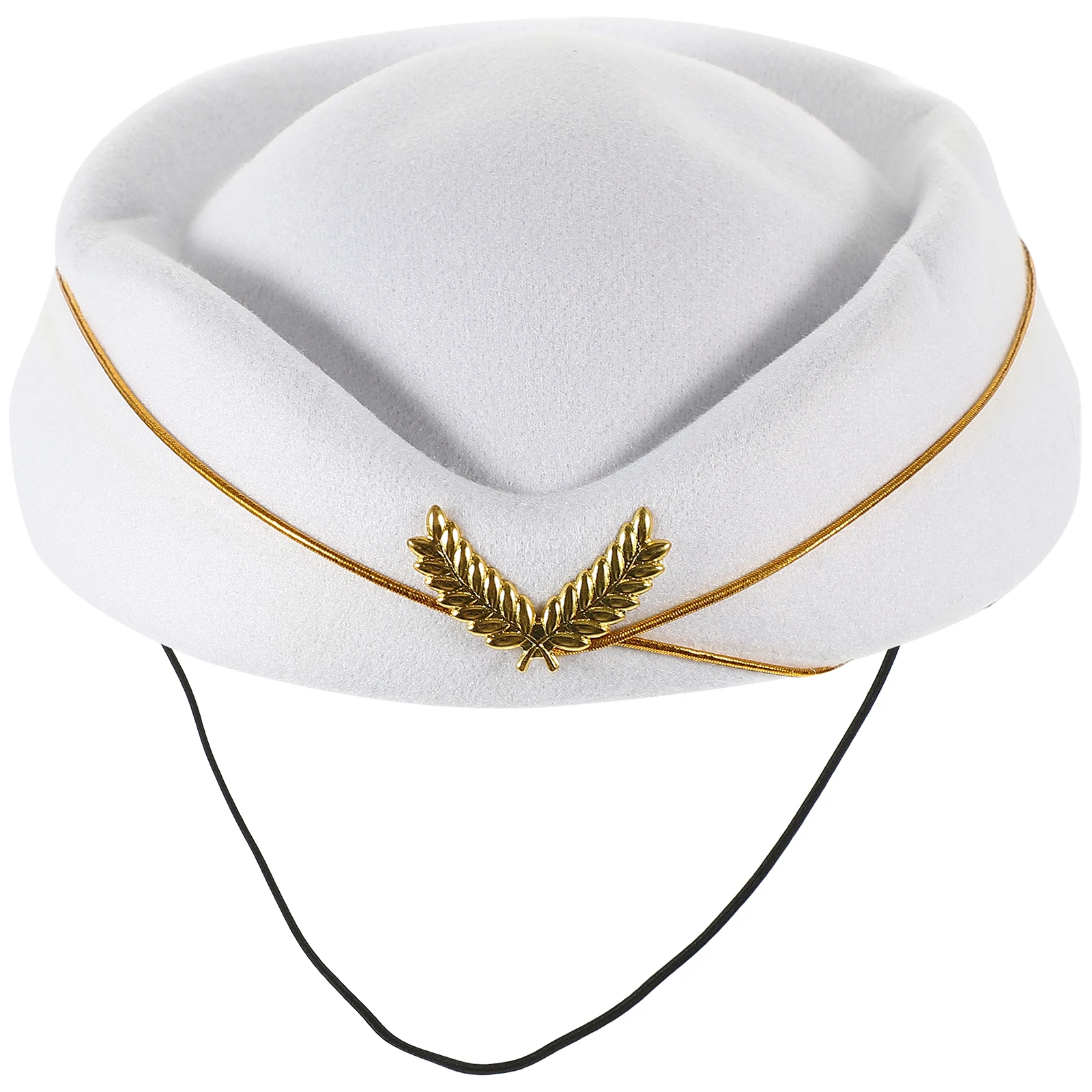 

Women Stewardess Airplane Stewardess Cap Hostess Hat Lightweight Soft Material Costume Party Stage Performance