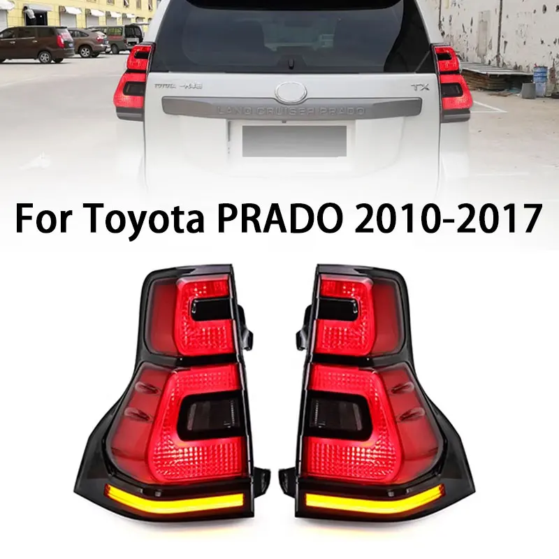 LED Tail Light for Toyota Prado 2010-2017 Rear Lights Turn Signal Light Brake Parking Lamp Driving Light Car Accessories