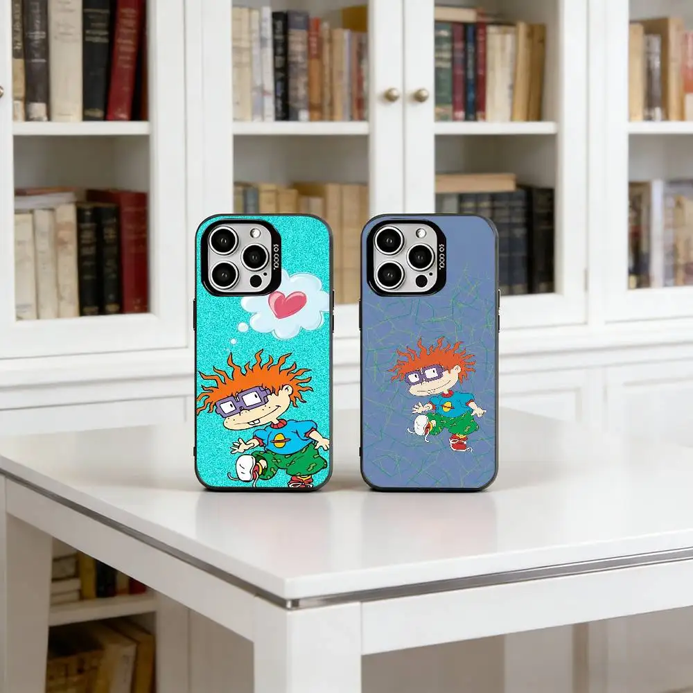 

Rugrat C-Chuckie A-Angelica Phone Case For iPhone 17,16,15,14,13,12,11 Plus,Pro Max,XS,Colorful Silver Black Cover
