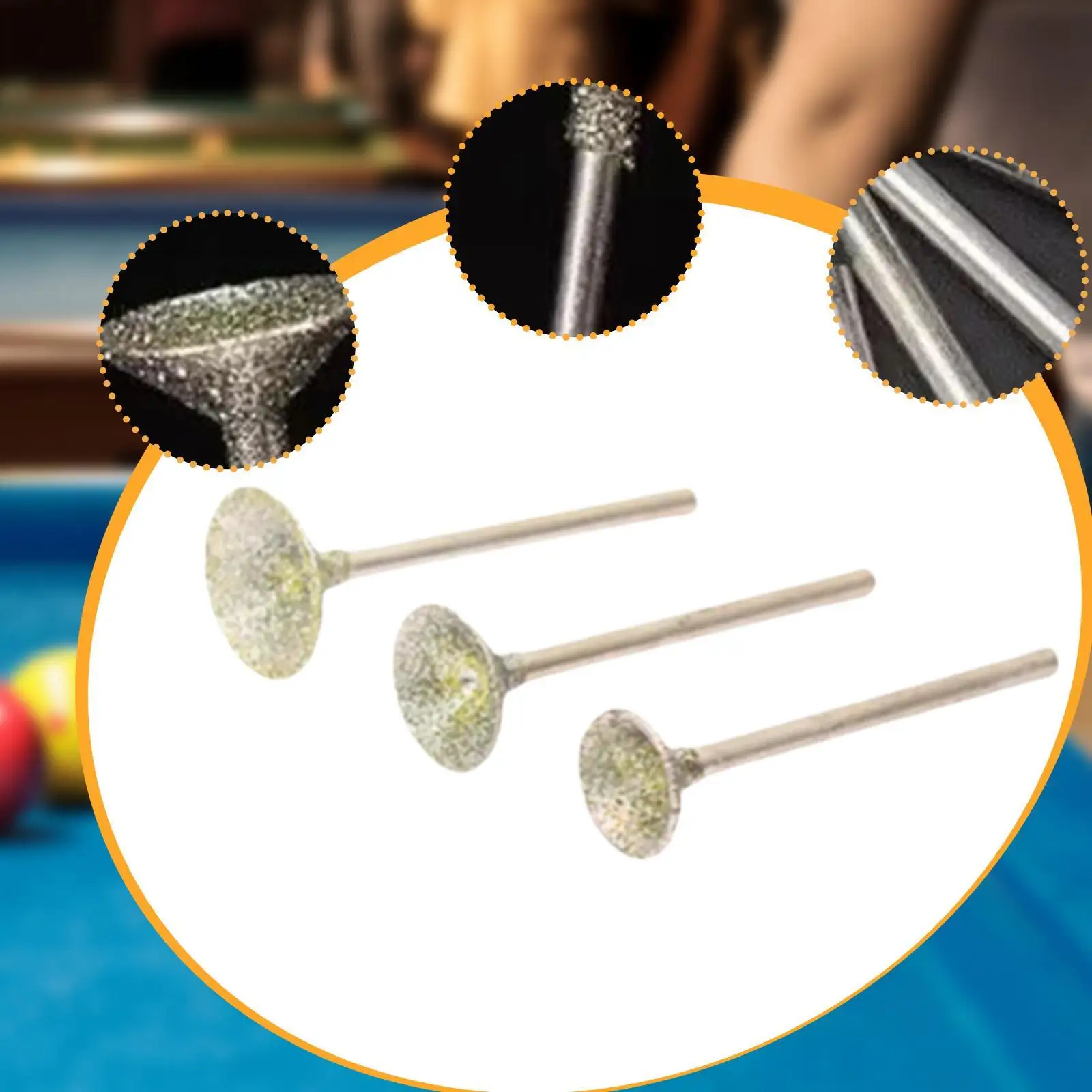 Portable Pool Cue Tip Shaper Grinder Electric Billiard Cue Repair Tool for Billiard Accessories Maintenance