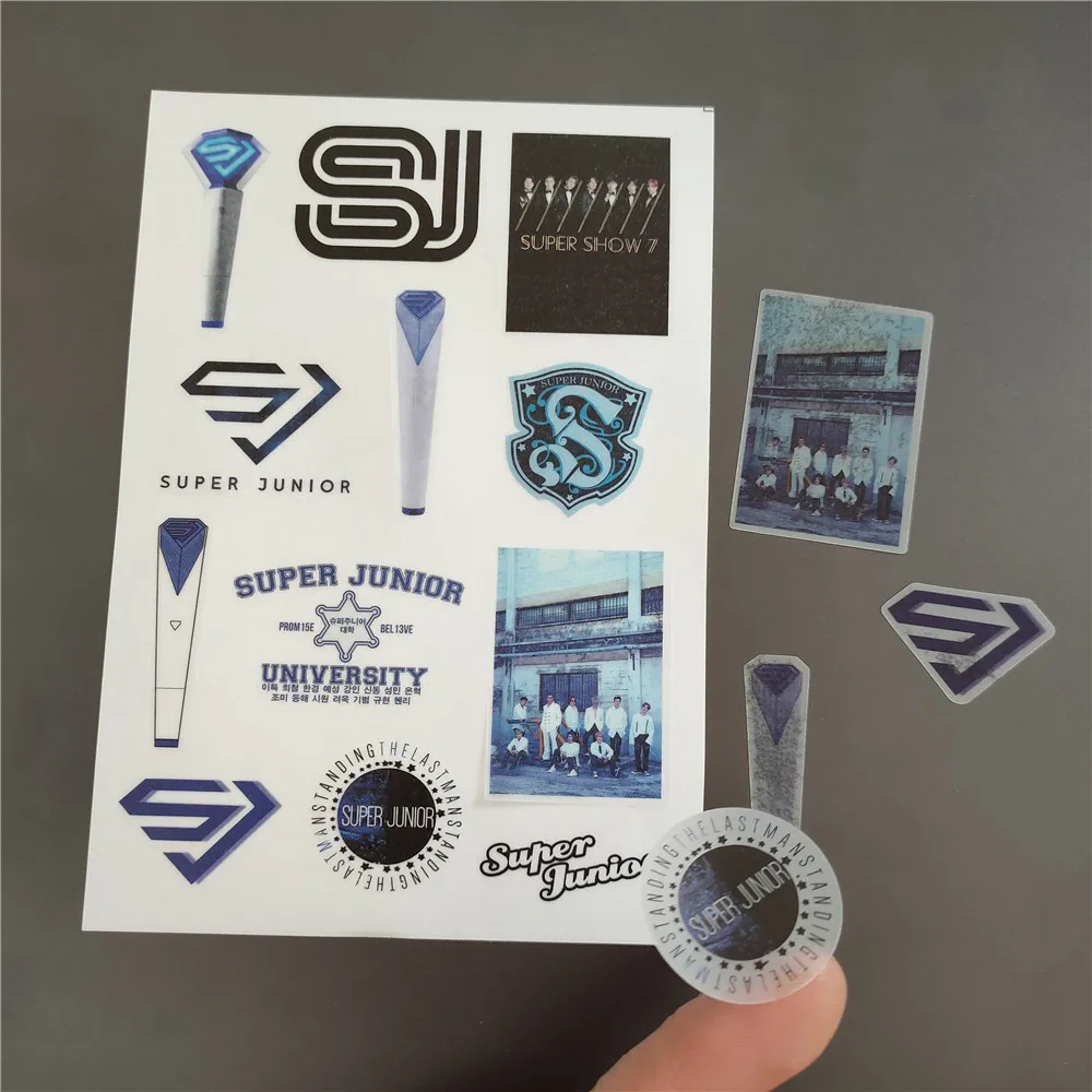 1PCS KPOP Super Junior Handbook Stickers SUPER Clap Washi Paper Tape Stationery Stickers EunHyuk DongHae Fans Collections