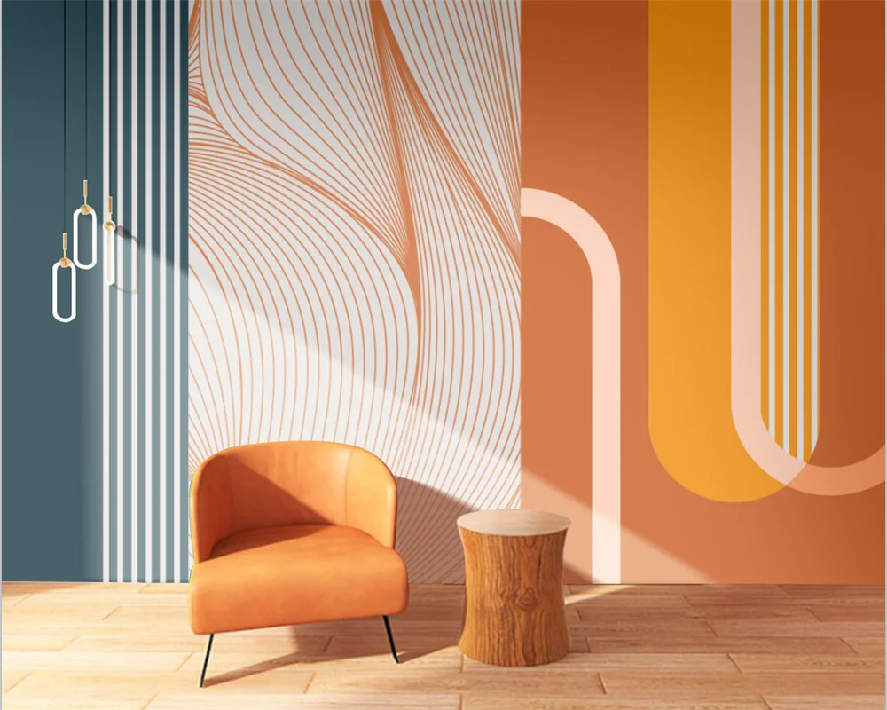 Beibehang Custom papel de parede modern minimalist abstract geometric color matching bedroom living room background wallpaper