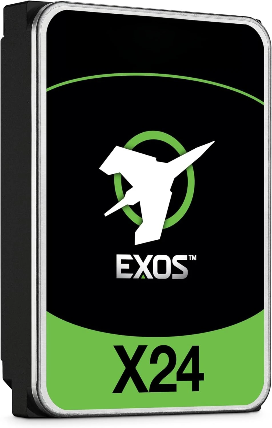 محرك الأقراص الصلبة الداخلي Exos X24 سعة 24 تيرابايت للمؤسسات - 6 جيجابايت/ثانية SATA 7200 دورة في الدقيقة 2.5 متر MTBF (ST24000NM002H)