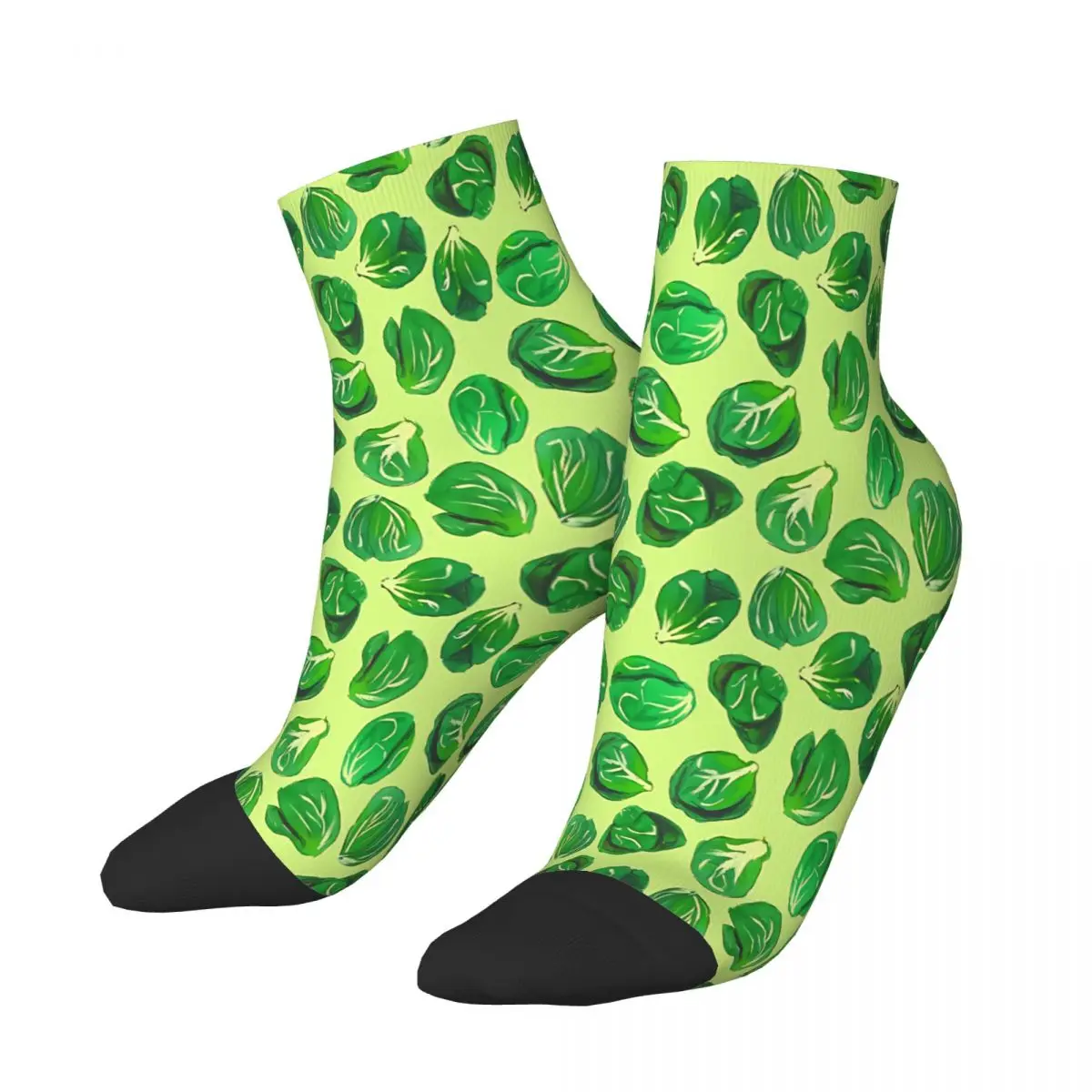 Brussel Sprouts Pattern Veggie Lover Pop Art Ankle Socks Male Mens Women Spring Stockings Hip Hop