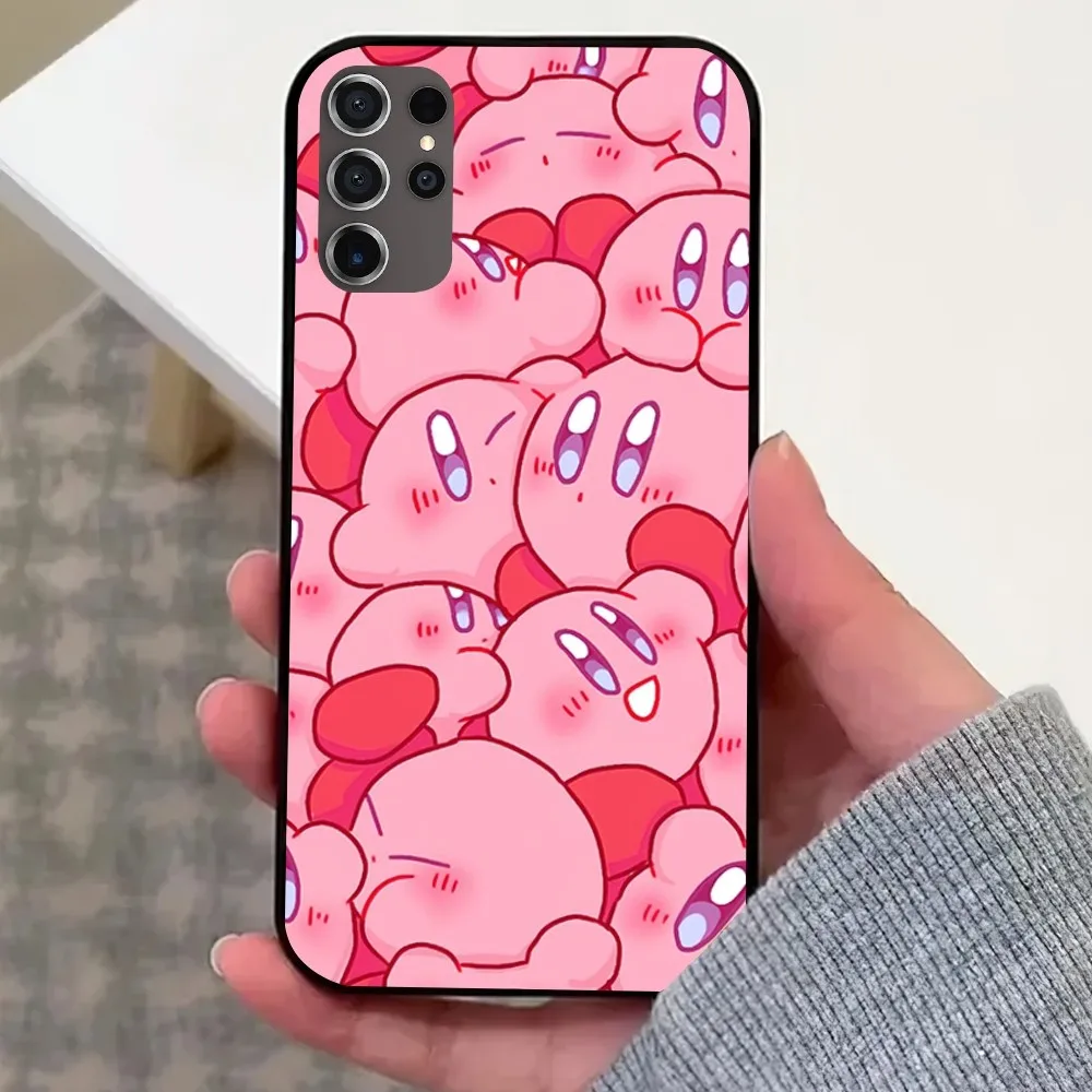 Cute Stars K-Kirby Phone Case For Samsung Galaxy S22 S24 S23 S30 Note 20 10 Plus LITE FE ULTRA Shell
