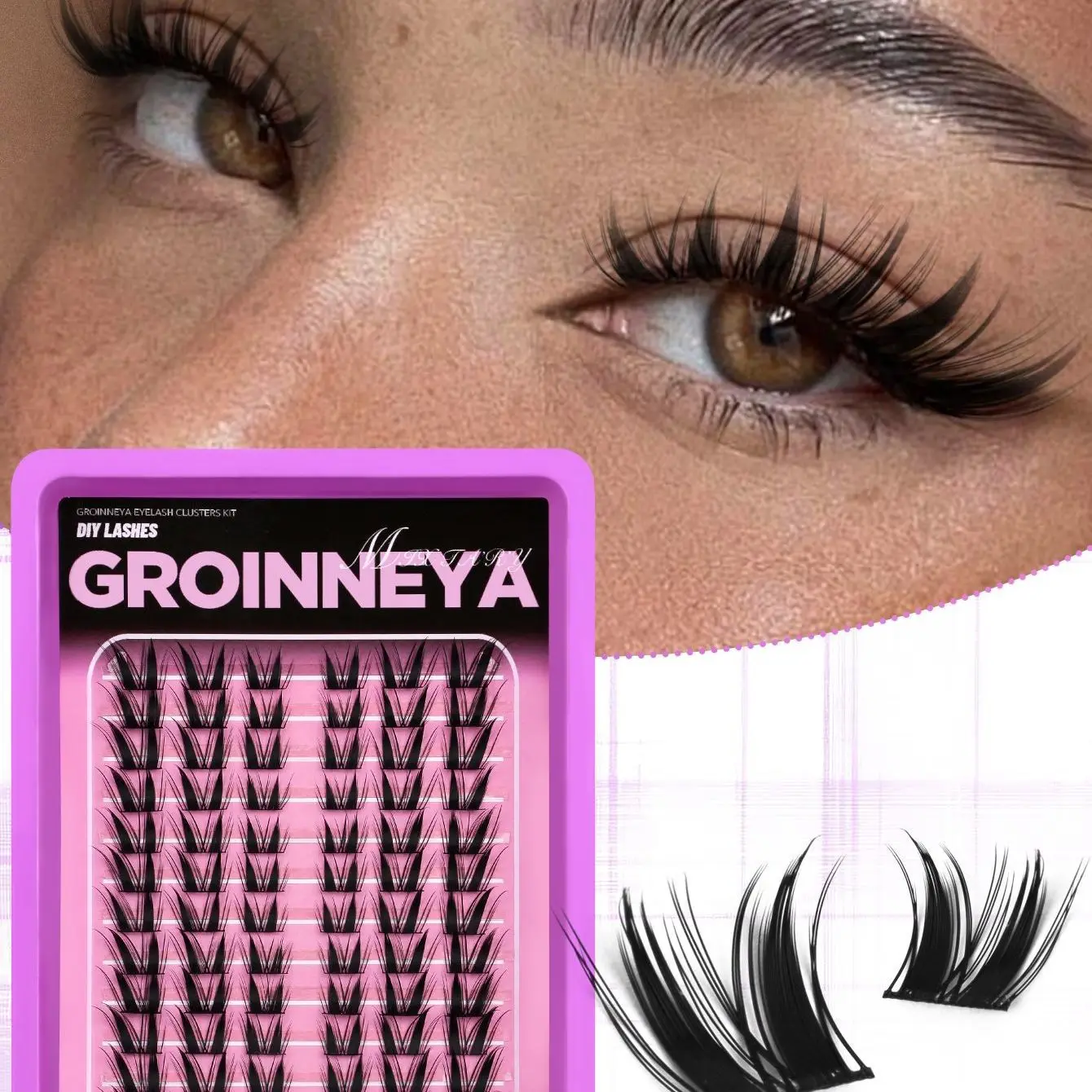 Single Cluster New Upgrade Cat Style Eyelashes Realistic Dense Fluffy Lightweight Comfortable Stylish Eye Beauty Lashes
