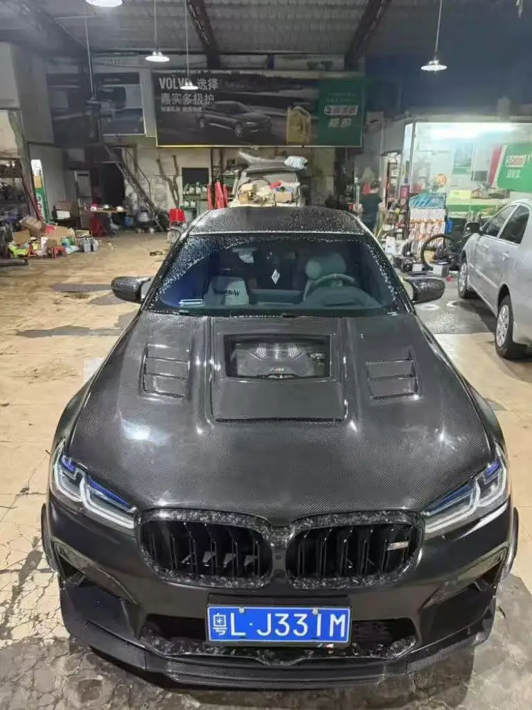 For BMW 5 Series G30 G38 M5 F90 Dry Carbon Fiber Hood