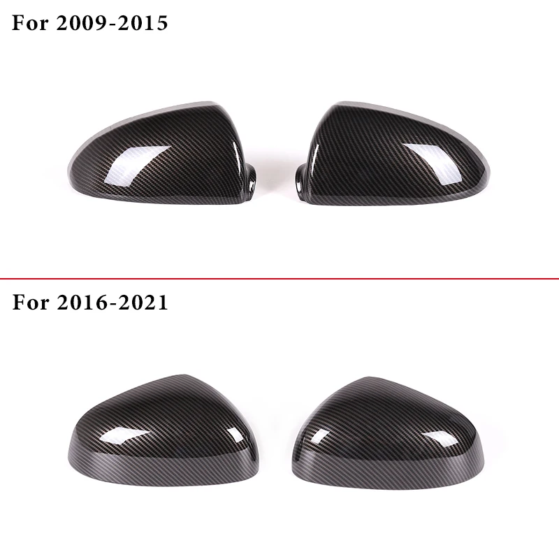 For 2009-2021Mercedes Smart 451 453 Fortwo Forfour ABS Carbon Fiber Car Rearview Mirror Decorative Cover Sticker Auto Parts