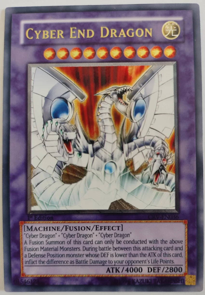 

Yu-Gi-Oh Cyber End Dragon TCG UTR CRV-EN036 Children's Collectible Card Toy - Non-Original Hobby Item
