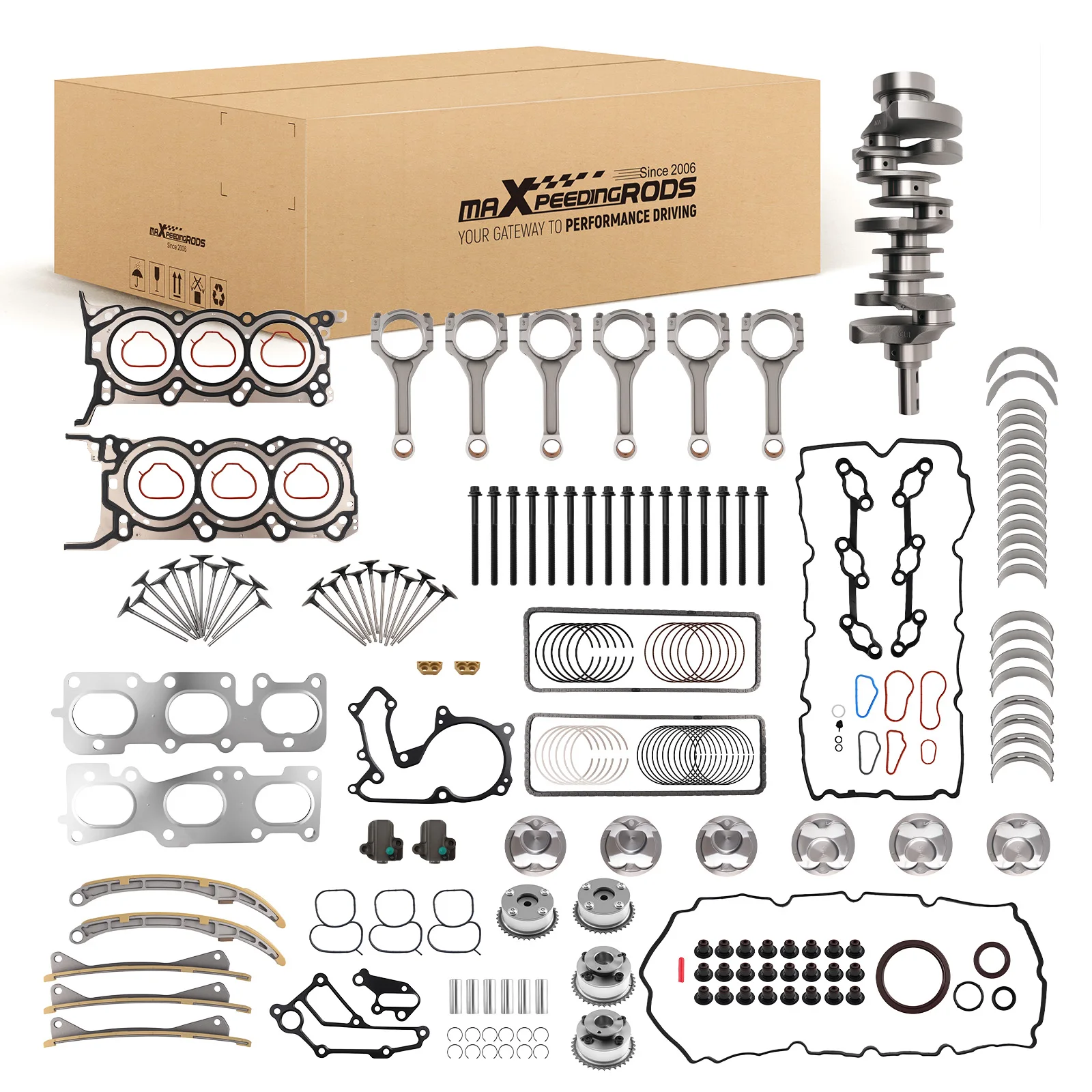 

Комплект для капитального ремонта двигателя 3.3L G6DH (коленвал/шатун/распредвал) для HYUNDAI KIA