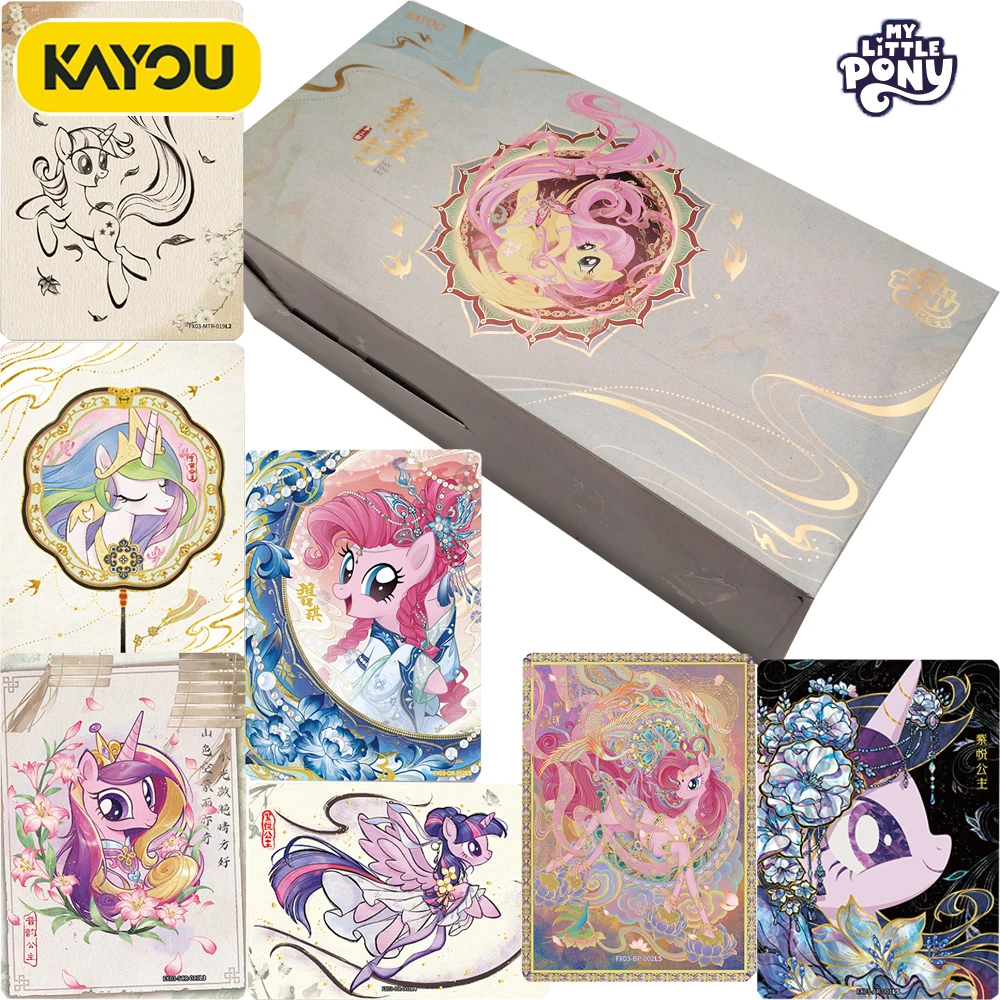 KAYOU Original Classic Popular Animation My Little Pony Collection Card Fans' Favorite Precious Characters Rare Cards Fun Gifts