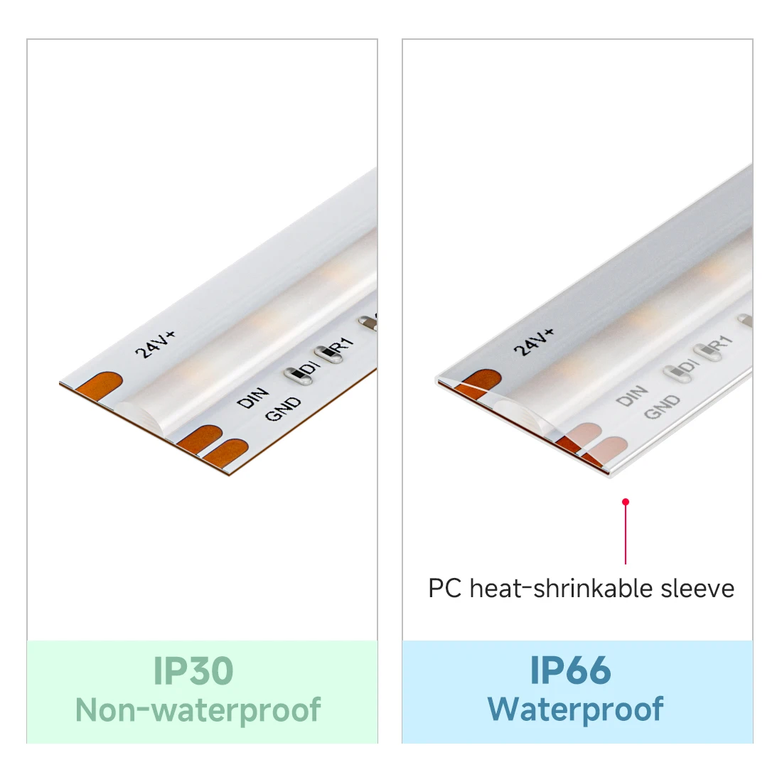 FCOB SPI RGBCCT Cob شرائط 840 المصابيح/م WS2811 IC عنونة لون الحلم 10/12 مللي متر عالية مرنة RGBCCT مصباح ليد IP30 IP66 24 فولت #5