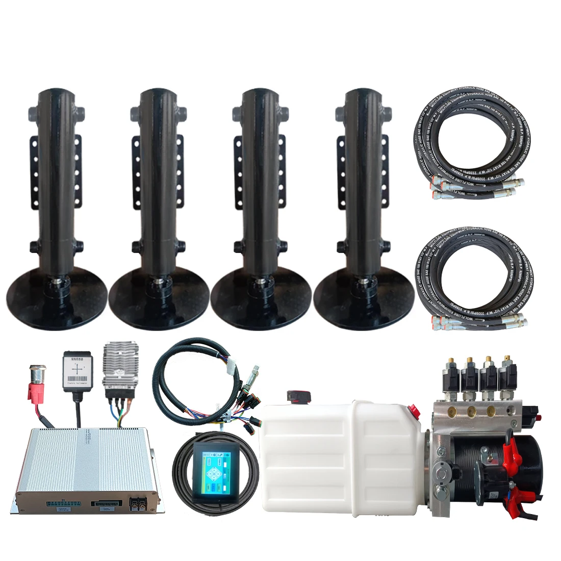 Automatic 12VDC 24VDC  Leveling RV Hydraulic Legs