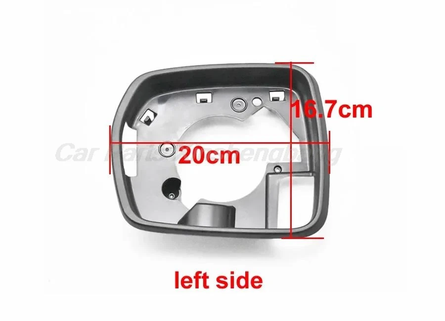 For Ford Edge 2015-2022 Replace Exterior Rearview Mirrors Frame Shell Reversing Mirror Glass Surround Holder Trim 1PCS