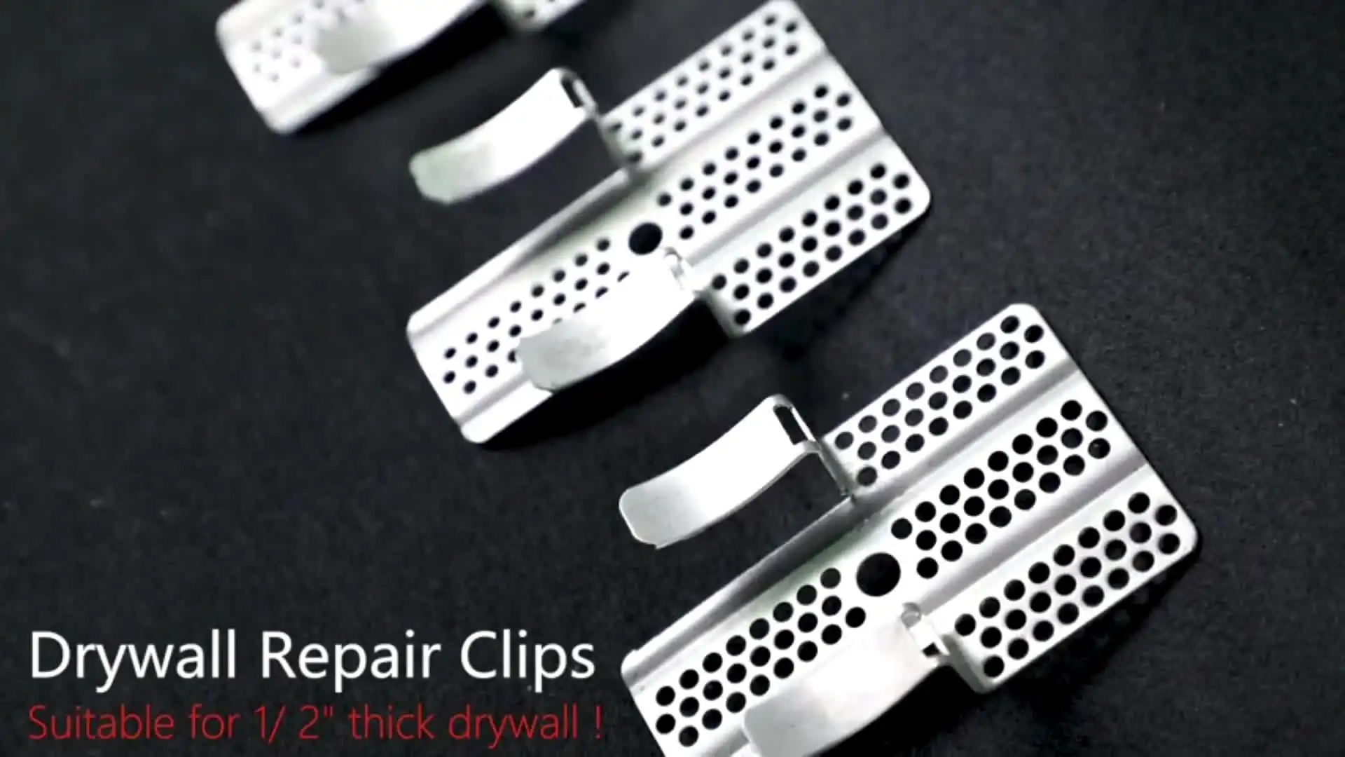 10/20pcs Drywall Repair Clips Heavy-Duty Drywall Repair Clips with 20/40cps Screws Wall Hole Patch Kit for Wood Steel Studs