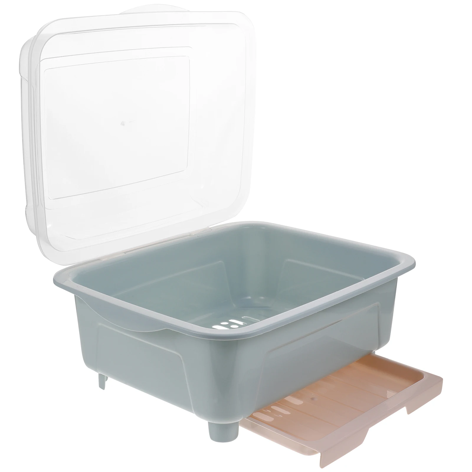 

Premium Space Saving Dish Drying Rack Detachable Drip Tray Compact Countertop Utensil Holder Cutlery Chopsticks PP