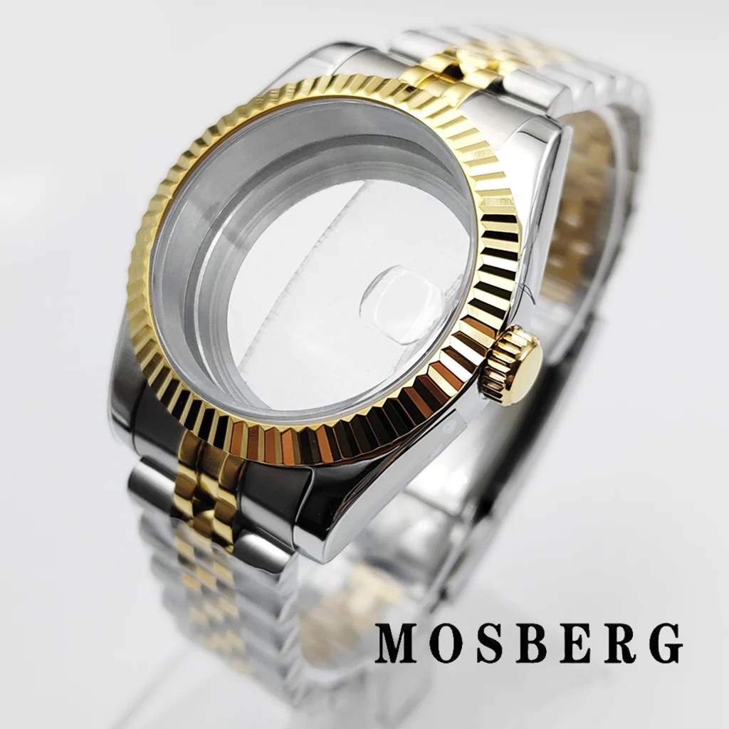 39 مللي متر 36 مللي متر NH35 ساعة حافظة الفولاذ المقاوم للصدأ الياقوت الزجاج ل NH35 NH36 ETA2824 ST2130 Miyota8215 8205 حركة ملحق جزء